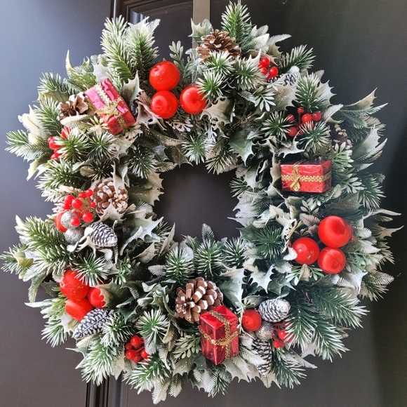 Vintage Other - 🌲 Vintage plastic Christmas wreath